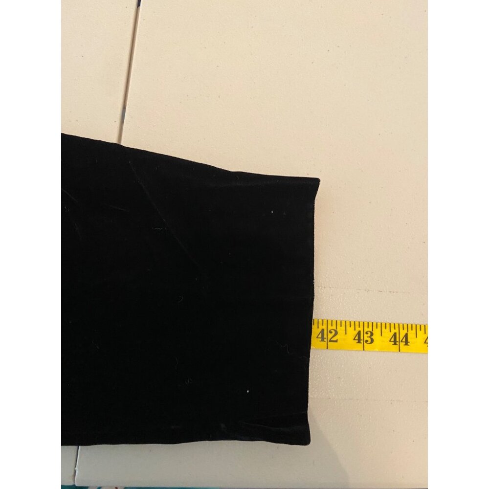 Vintage Lord & Taylor Black Velvet High-Waisted Pants USA Size 6 - Picture 5 of 8